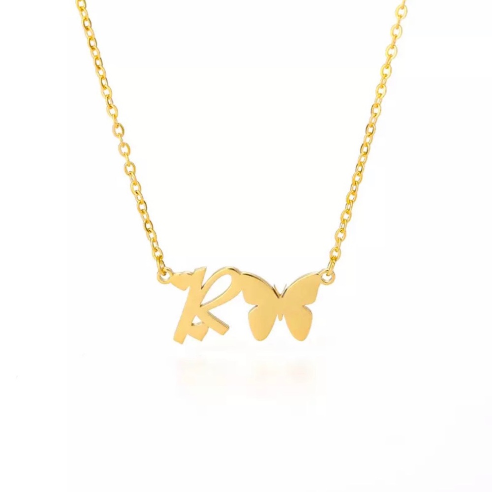INITIAL LETTER “R” NECKLACE